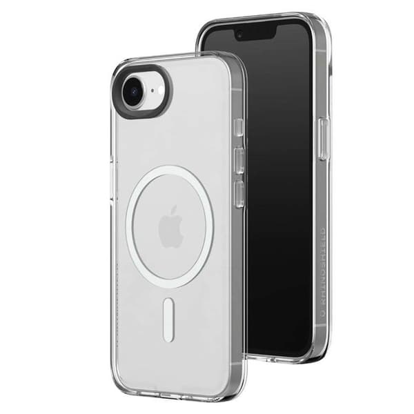 MagSafe-fodral - Rhinoshield - iPhone 16e - Ultra-resistent - Transparent - ShockSpread Vit