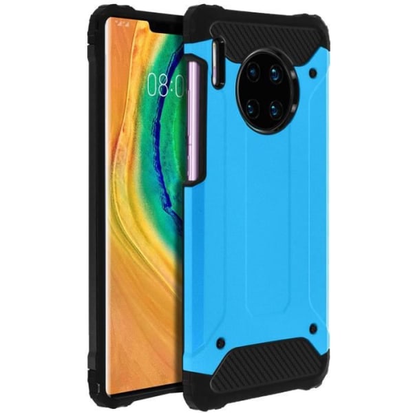 Fodral - Huawei - Mate 30 Pro - Stötbeständig - Design Relief - Robust - Blå Blå