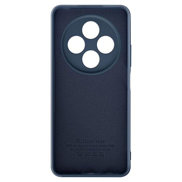 Coque för Xiaomi Redmi 14C Semi-rigid Soft-touch Anti-fingeravtryck Blå Natt Blå