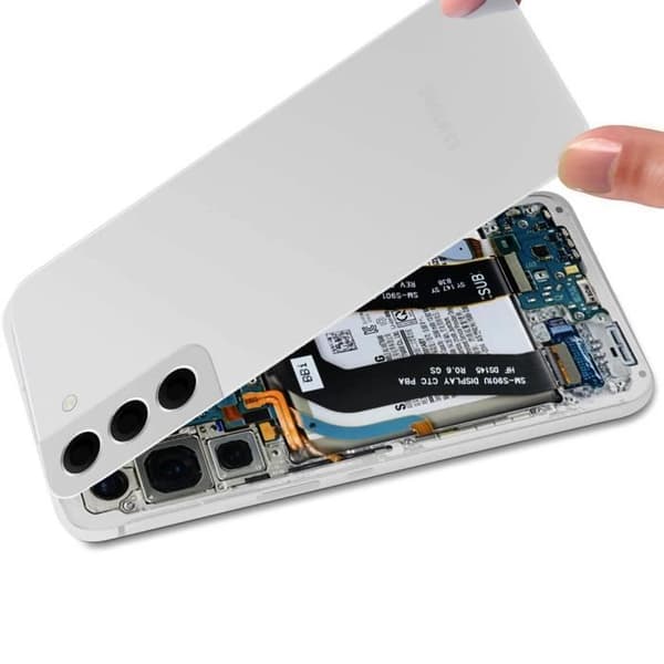 Batteri Cache - SAMSUNG - Galaxy S22 Plus - Hvid - Forenklet installation Vit