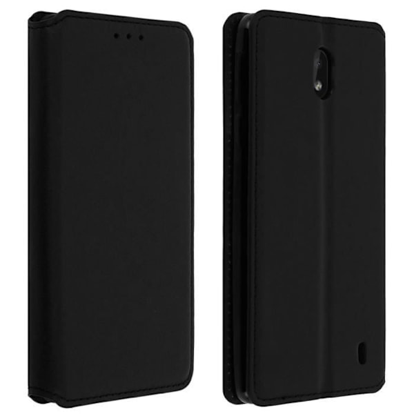 Hus - AVIZAR - Nokia 1 Plus - Folio Plånbok - Ekoleder - Svart Svart