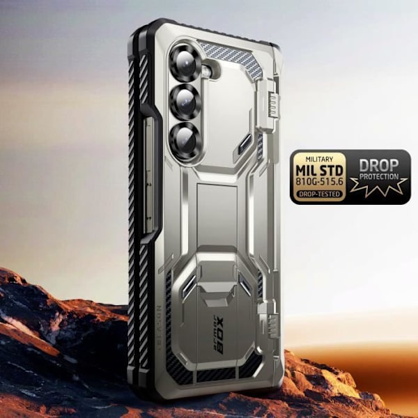 Carbon Case för Samsung Z Fold 6 Full Protection Stötsäker I-Blason Grey Grå