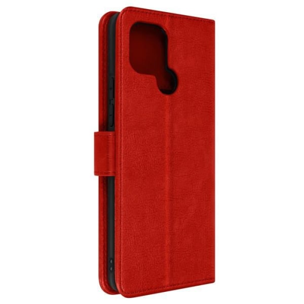 Kotelo Xiaomi Redmi A1 2022:lle - AVIZAR - Chesterfield - Punainen - Lompakko- ja videotuki Röd