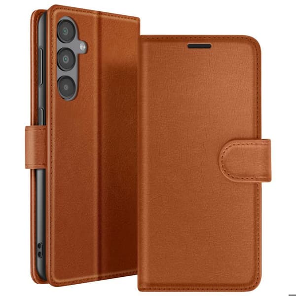 Plånboksfodral - ZANAÉ - Galaxy A16 - Brun - Videostöd - Magnetflik brun