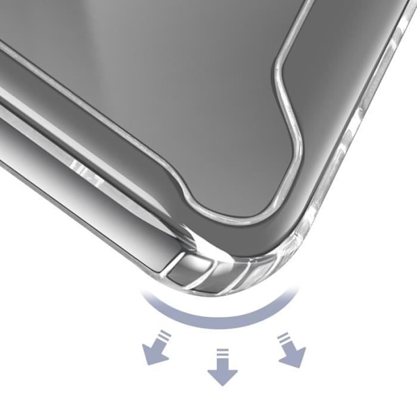 iPhone 16e Kova Kuori Vahvistetut Kulmat Kohotetut Reunat Läpinäkyvä Transparent
