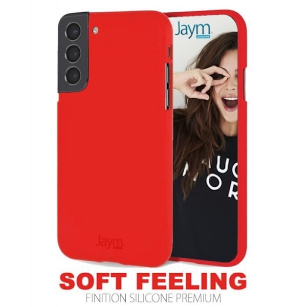 Etui - JAYM - Samsung Galaxy S22 Ultra - Blødt - Rød - Soft Feeling Röd