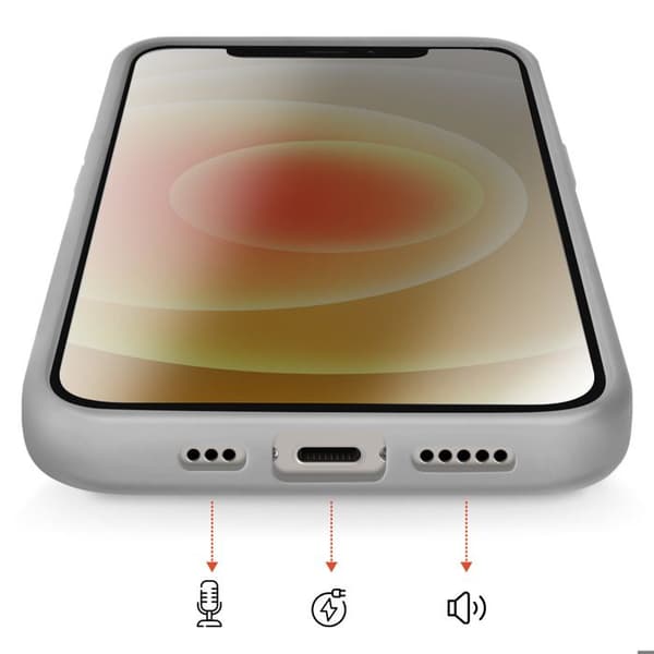 Cover til iPhone 12 / 12 Pro MagSafe Bimateriale Hårdt Baggrå Grå