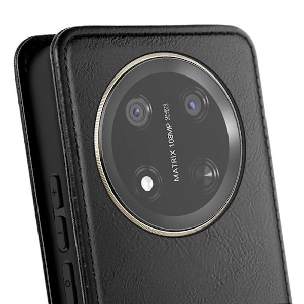 Husklap vertikal til Honor Magic 7 Lite kortlomme sort Svart