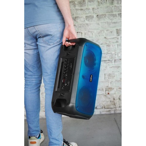 Lysende højttaler - Ikke specificeret - 200W - Bluetooth 5.0 - Genopladelig - Sort