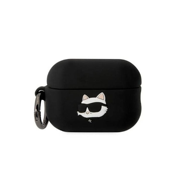 Karl Lagerfeld silikoneetui NFT Choupette Head 3D - AirPods Pro 2 (sort) - 3666339099268