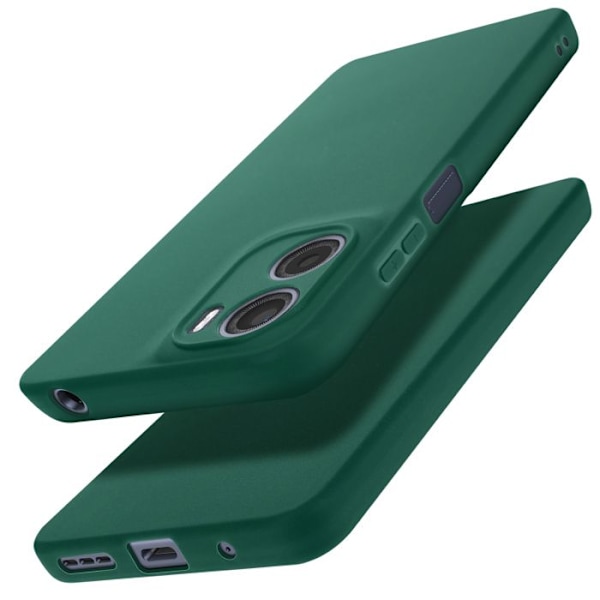 Coque för Motorola Moto E15 och Moto G05 Mjuk Silikon Matt Grön Grön