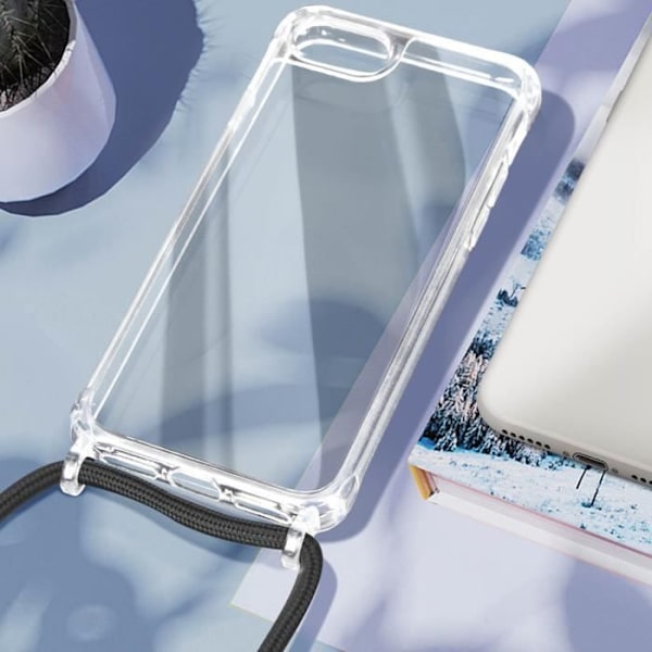 Coque - AVIZAR - Snöre - Transparent - Styv - Justerbar rem 90cm Vit