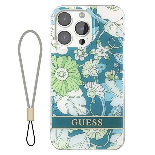 Coque för iPhone 13 Pro med Dragrem Design Blommigt Delikat Guess Flerfärgad Flerfärgad