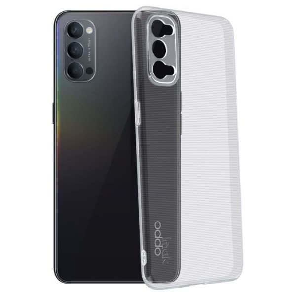 Telefoncover - Imak - Oppo Reno 4 - Hård - Transparent - Stødabsorberende og ridsefast Vit