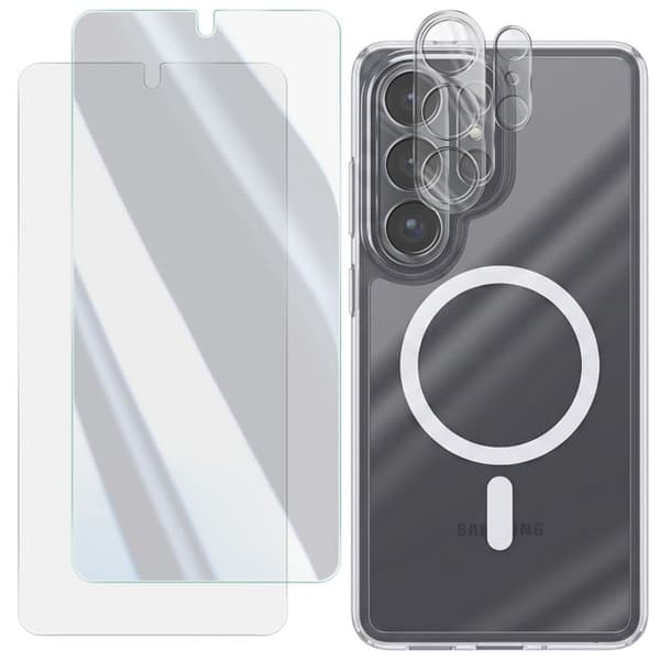 Skyddspaket för Galaxy S26 Ultra Integralt 5-i-1 Transparent Vit