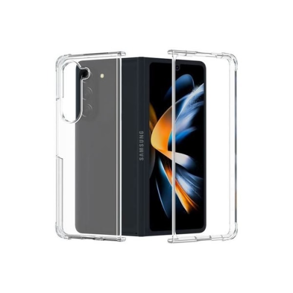 Cover og etui - Forcecase - Galaxy Z Fold 5 - Gennemsigtig - 360° beskyttelse - Livstidsgaranti Transparent