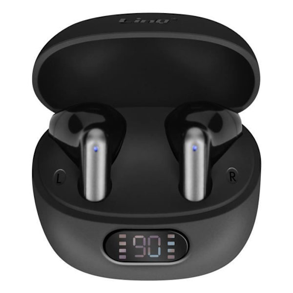 In-ear Bluetooth-hörlurar med Touch Control och Mic LinQ Black Svart