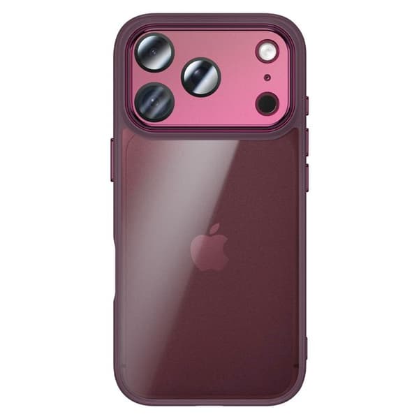 iPhone 18 Pro Max: Shockproof Hybrid - Kameransuoja Pango Bordeaux Röd