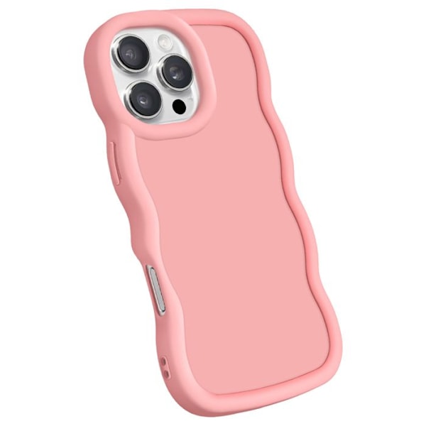 Coque iPhone 16 Pro silikonistä Shockproof Candy Rose -sarja Rosa