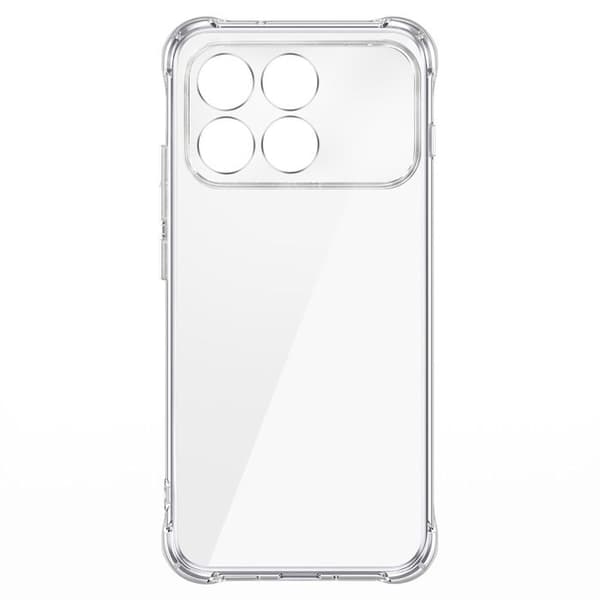 Siliconfodral för Poco F8 Pro med Förstärkta Hörn Transparent Vit