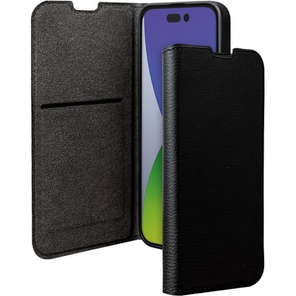 GRS-sertifioitu folio Apple iPhone 14 Pro Wallet Black Bigben