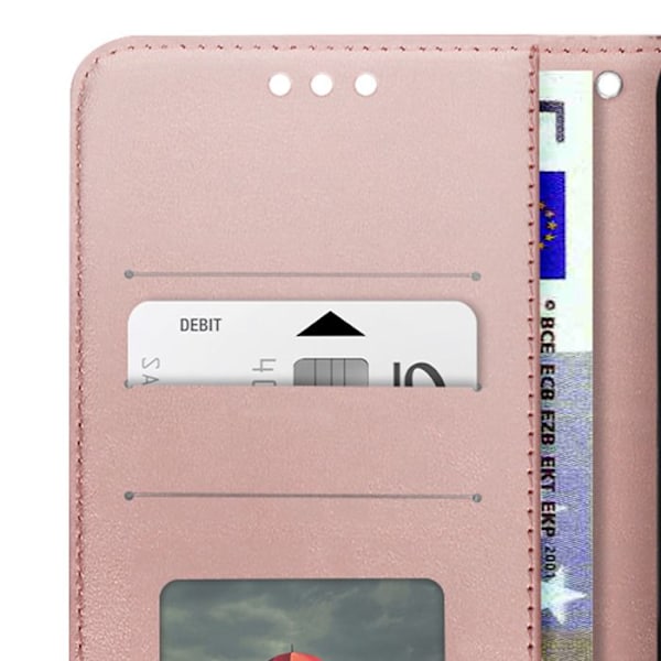 Étui Fleurs Mandala til Samsung Galaxy A26 Plånbok med Håndleddsrem i Champagne Rosa Rosa
