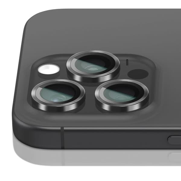 Beskyttelseskamera til iPhone 16 Pro Max i hærdet glas, ridsefrit, Zanaé Graphite Svart