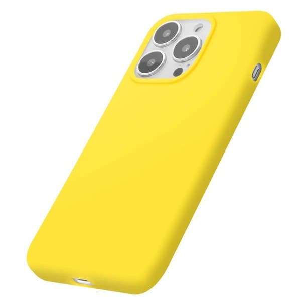 Cover - MOXIE - iPhone 14 Pro - TPU - Blødt Inderside - Gul Gul