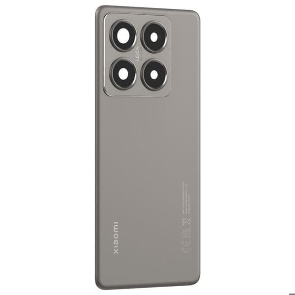 Baksida - XIAOMI - 14T Pro - Original - Grå - Förenklad installation Grå