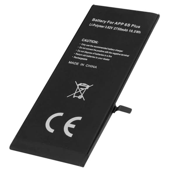 Batteri - AVISERE - iPhone 6S Plus - Li-Polymer - 2750mAh - 3.82V - Sort Svart