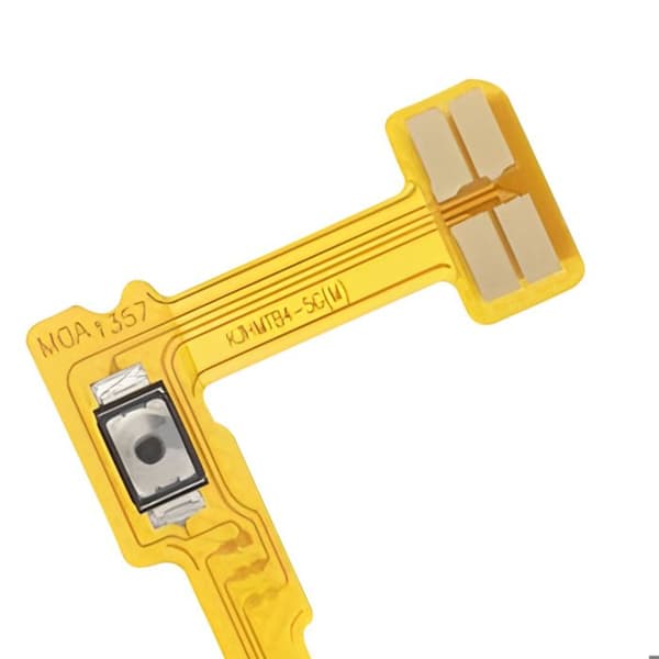 Ström- och volymknapps tyg för Xiaomi Poco X7 Pro Gul Gul