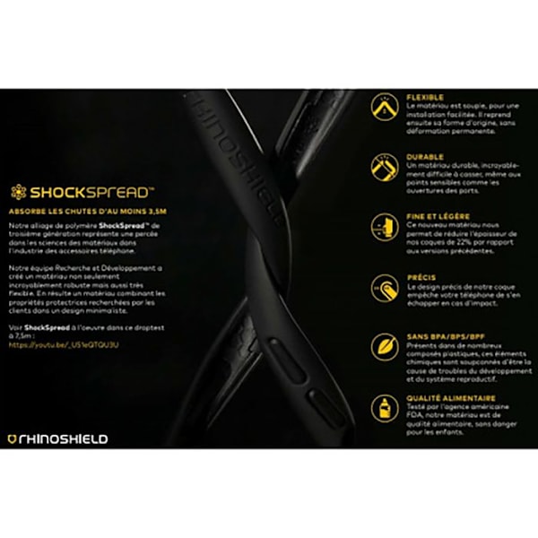 Coque SolidSuit til Galaxy A54 5G Ultra Holdbar og Fleksibel Rhinoshield Sort Svart