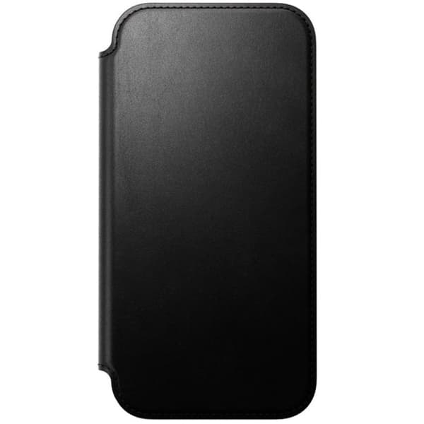 iPhone 18 Pro Max Etui i Læder Kompatibel med MagSafe og Qi2 Stødabsorberende Nomad Sort Svart