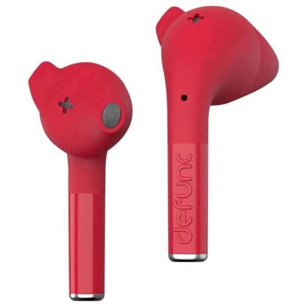 Bluetooth trådlösa hörlurar brusreducerande certifierade IPX4 Defunc Red