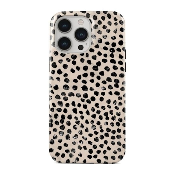 Coque til iPhone 14 Pro Max Tough Antichoks Modell Almond Latte Burga Beige Svart