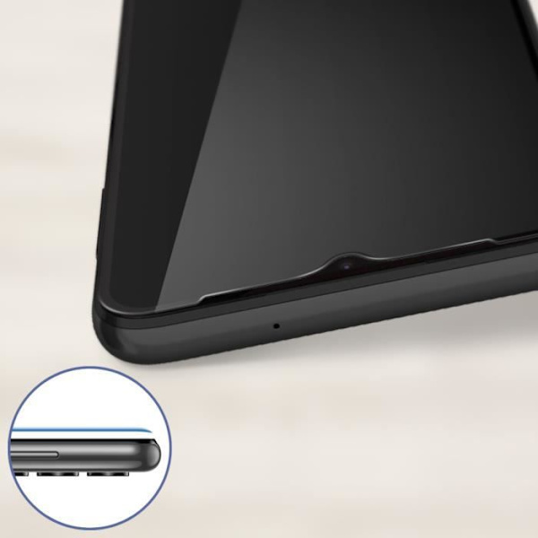 Glas för Samsung Galaxy A13 4G 9H härdat glas Akashi fasade kanter svart kontur Svart