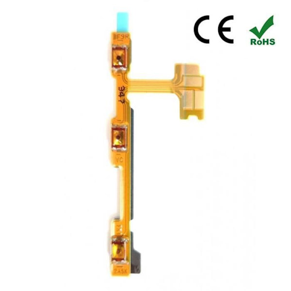 Nappula Virtapainike On/Off - Huawei - P40 Lite E - Keltainen - Vaihto - Toiminnallisuus Palautettu Gul
