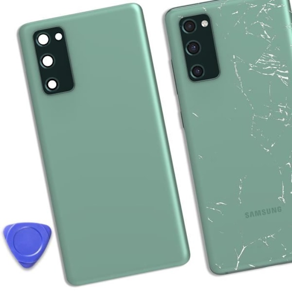 Ersättningsglas bak till Samsung Galaxy S20 FE - AVIZAR - Grön - Vikt: 0 g Grön