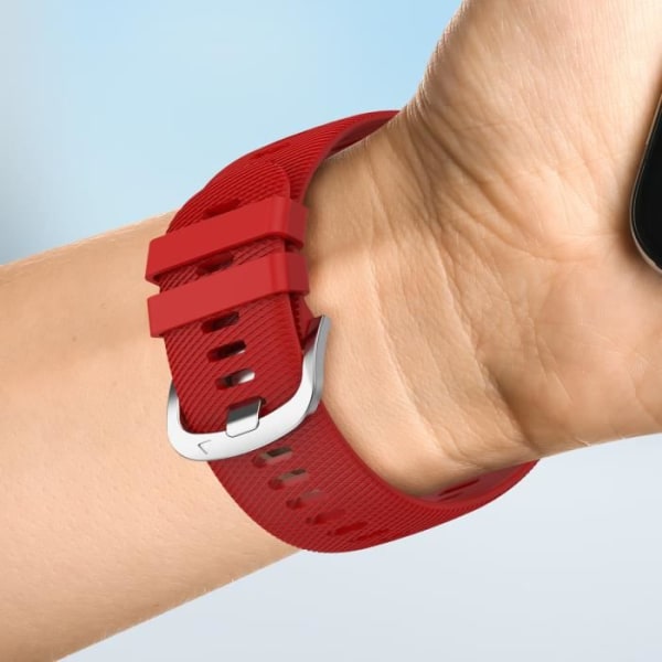 Rem för Samsung Galaxy Watch Active 2 40mm Textured Silikon Röd