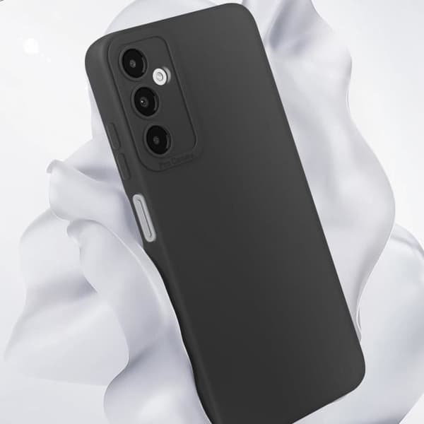 Etui - AVIZAR - Samsung Galaxy A05s - Blød silikone - Forstærket beskyttelse - Sort Svart