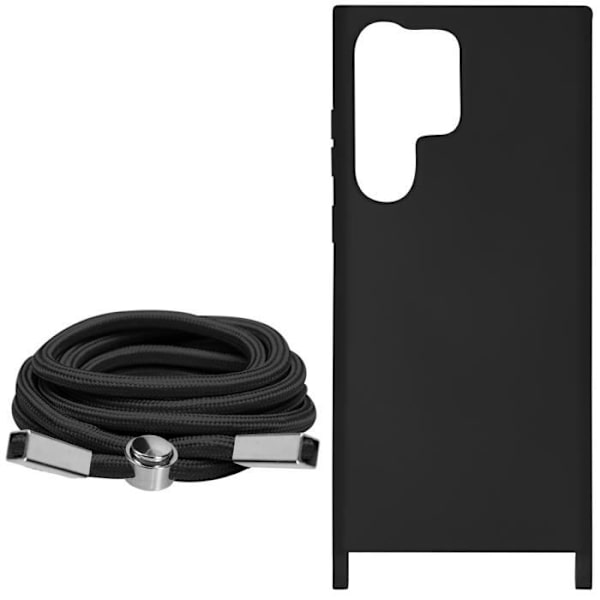 Cord Case kompatibel med Samsung Galaxy S23 Ultra Black Cord Case