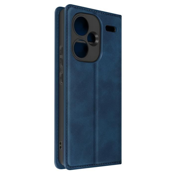 Fodral till Redmi Note 13 Pro Plus - AVIZAR - Mjukt skal - Blå - Videostöd - Plånbok Blå