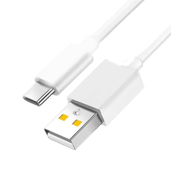 USB-kabel til USB-C - REALME - Original - 1m - 2A - Opladning og synkronisering Vit