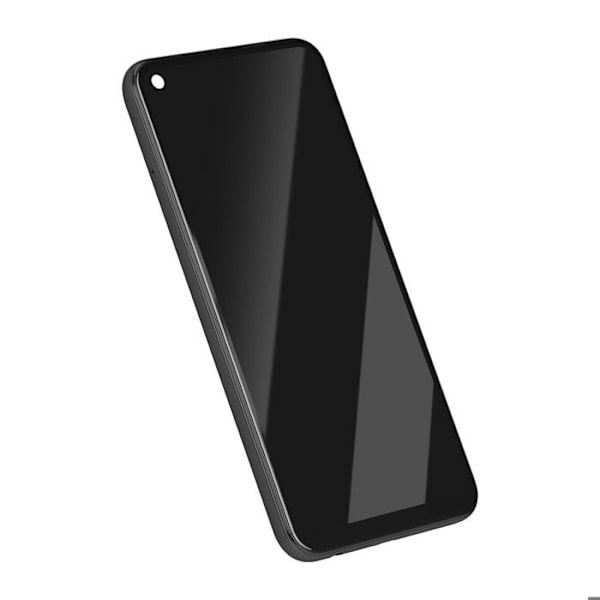 LCD-skærm + berøringsglas til Huawei P40 Lite E med sort ramme Svart