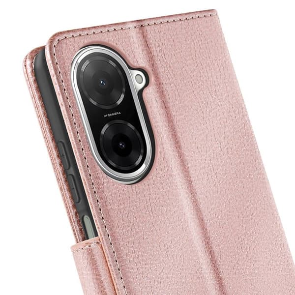 Plånboksfodral - Xiaomi - Redmi A5 - Roséguld - Video Stöd - Magnetflik Ros