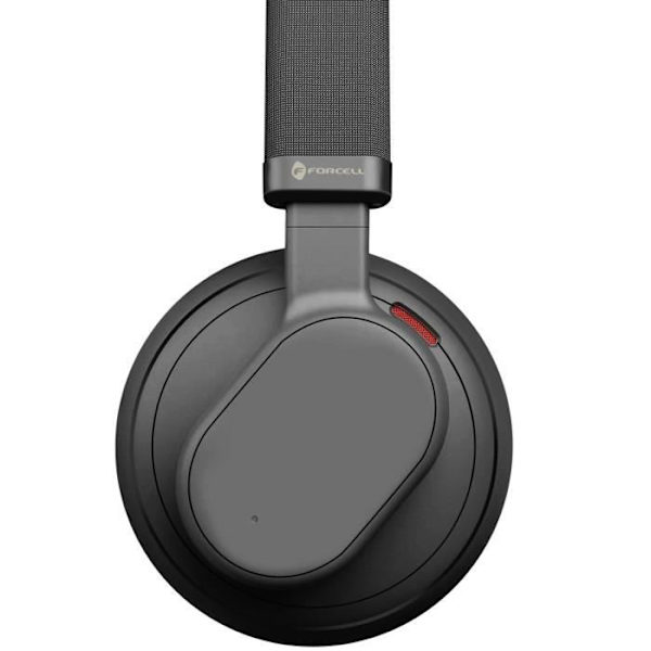 Bluetooth-hörlurar - FORCELL - Touch Beat - Brusreducering - 30 timmars batteritid - Svart Svart