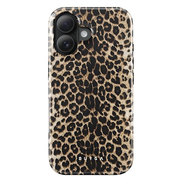 iPhone 16 Iskunkestävä Leopard Elegantti Kohotetut Reunat