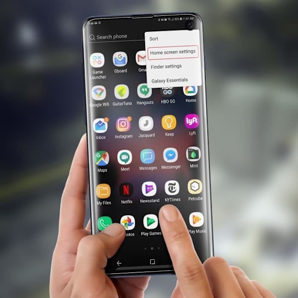 Pehmeä kaareva näytönsuoja Samsung Galaxy S10:lle - AVIZAR - Läpinäkyvä Transparent