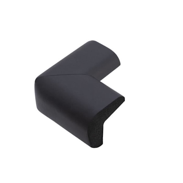 Pakkaus 16 kpl Faugères Blackin pöytäkulmasuojaimia, malli L-Shape Anti-Shock Svart