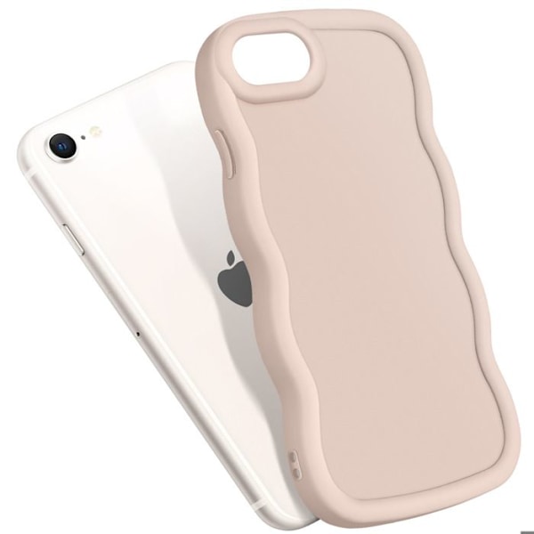 Cover til iPhone 7, 8, SE 2020 og SE 2022 Silikone Stødabsorberende Beige Beige
